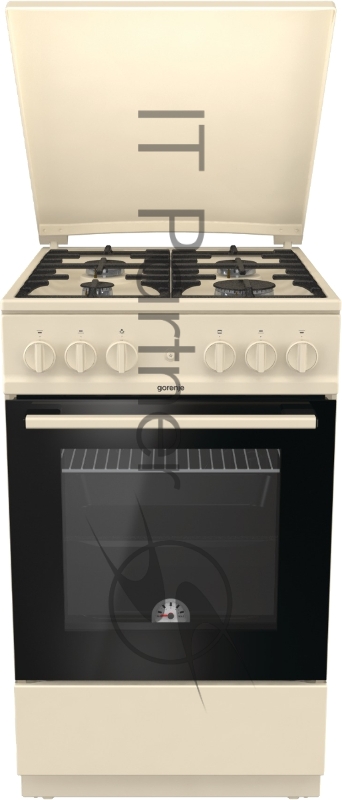Газовая плита GORENJE GN5112BEF1 85х50х59.4, газовая варочная поверхность, электроподжиг, газовая духовка, бежевый
