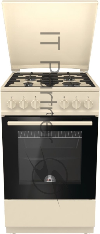 Газовая плита GORENJE GN5112BEF1 85х50х59.4, газовая варочная поверхность, электроподжиг, газовая духовка, бежевый