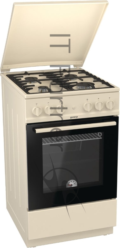 Газовая плита GORENJE GN5112BEF1 85х50х59.4, газовая варочная поверхность, электроподжиг, газовая духовка, бежевый
