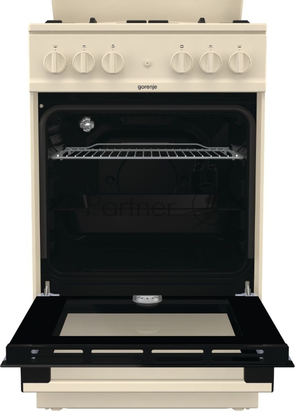 Газовая плита GORENJE GN5112BEF1 85х50х59.4, газовая варочная поверхность, электроподжиг, газовая духовка, бежевый