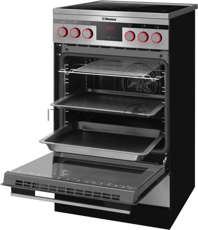 Плита Электрическая Hansa FCCX58225 нержавеющая сталь стеклокерамика