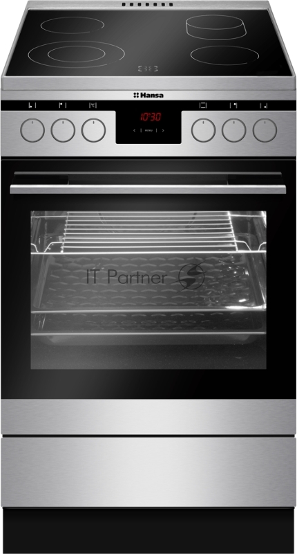 Плита Электрическая Hansa FCCX58225 нержавеющая сталь стеклокерамика