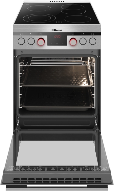 Плита Электрическая Hansa FCCX58225 нержавеющая сталь стеклокерамика