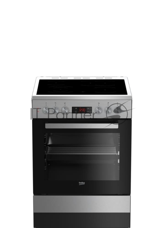 Плита Электрическая Beko FSM67320DXT серебристый стеклокерамика