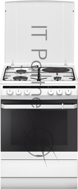 Плита Комбинированная Hansa FCMW64040 белый