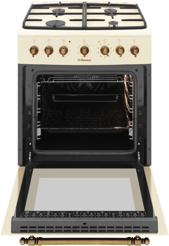 Плита Комбинированная Hansa FCMY68109 слоновая кость