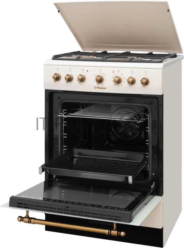 Плита Комбинированная Hansa FCMY68109 слоновая кость