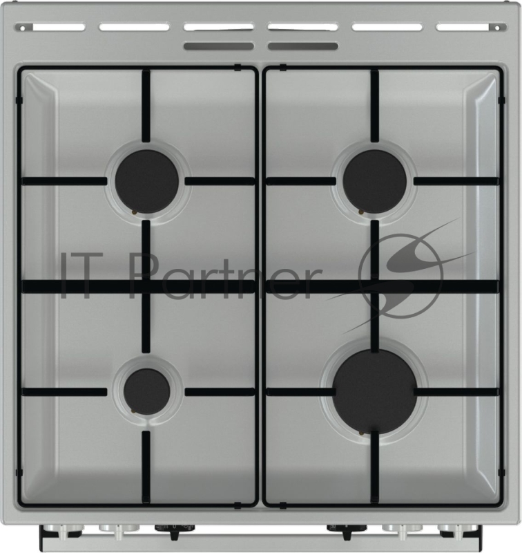 Плита Комбинированная Gorenje KS635X нержавеющая сталь/черный (без крышки) реш.эмалированная сталь