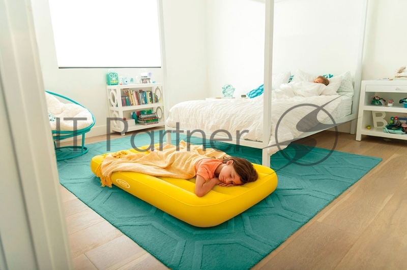 Детский надувной матрас 66803, Intex, 88х157х18 см Cozy Kidz 3-10 лет, 2 цвета, уп.6