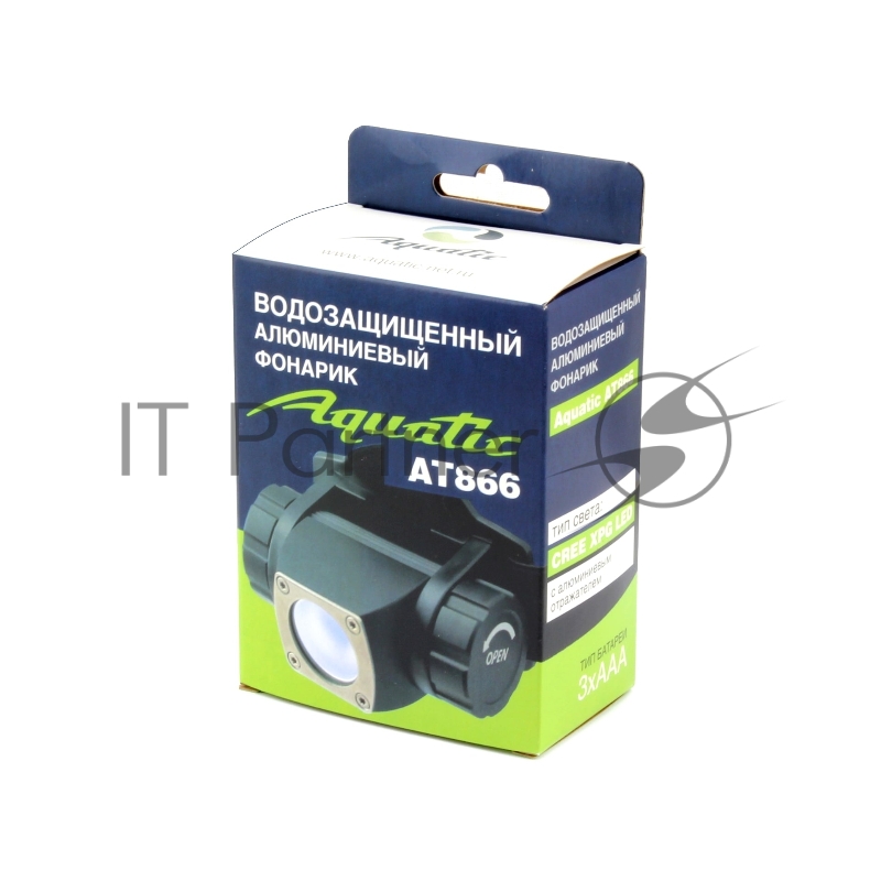 Водозащищенный алюминиевый фонарик Aquatic AT866