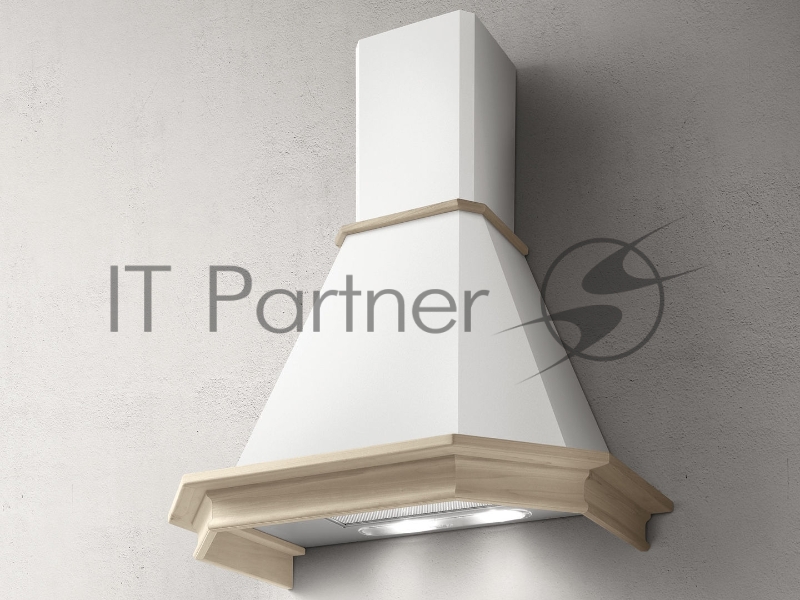 Вытяжка купольная Elica EMERALD WH/A/90 T.GREZZO / мощность 650 м3, ширина 90 см, белый не тонированный карниз