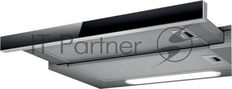 Вытяжка встраиваемая ELICA ELITE 14 LUX GRVT/A/60/ 60 см, кнопочное управление, 650 куб. м. , серая+черное стекло