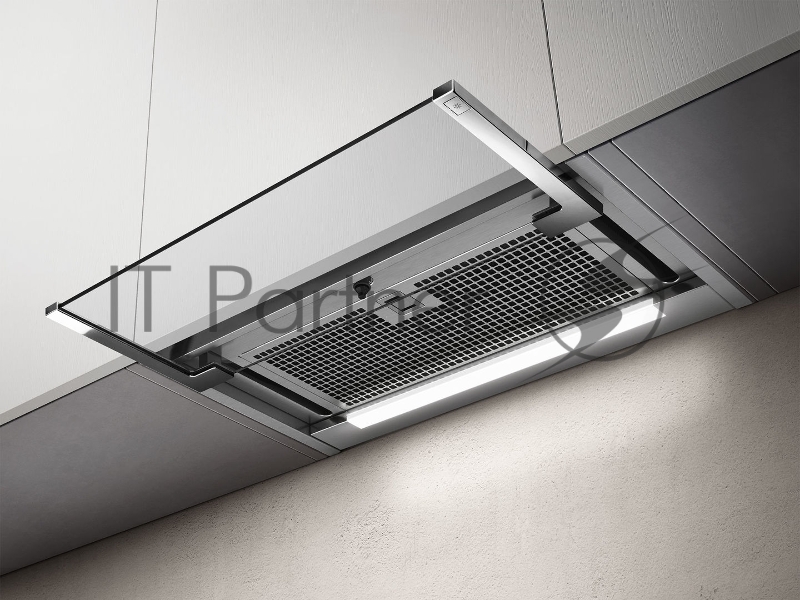 Вытяжки ELICA Вытяжки ELICA/ Встраиваемая, 90 см, 1000 куб.м., электронное управление, светодиодное освещение, нержавеющая сталь+белое стекло