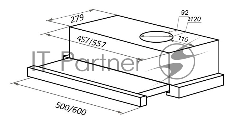 Вытяжка MAUNFELD VS LIGHT 60 белый