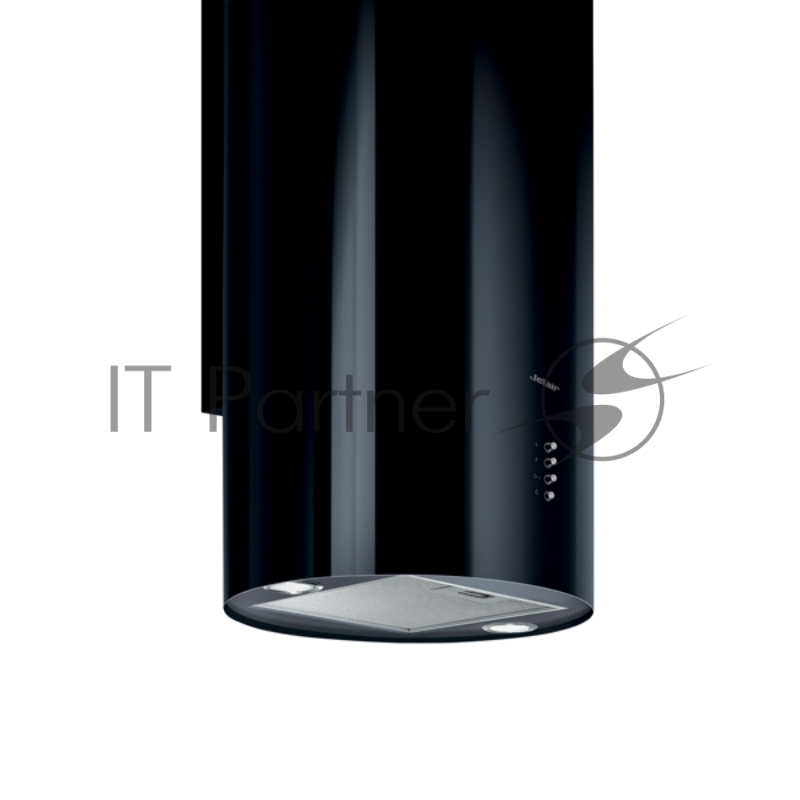 Вытяжка каминная JET AIR PIPE BL/A/43 / 43 см, кнопочное управление, 1200 куб. м. , черная
