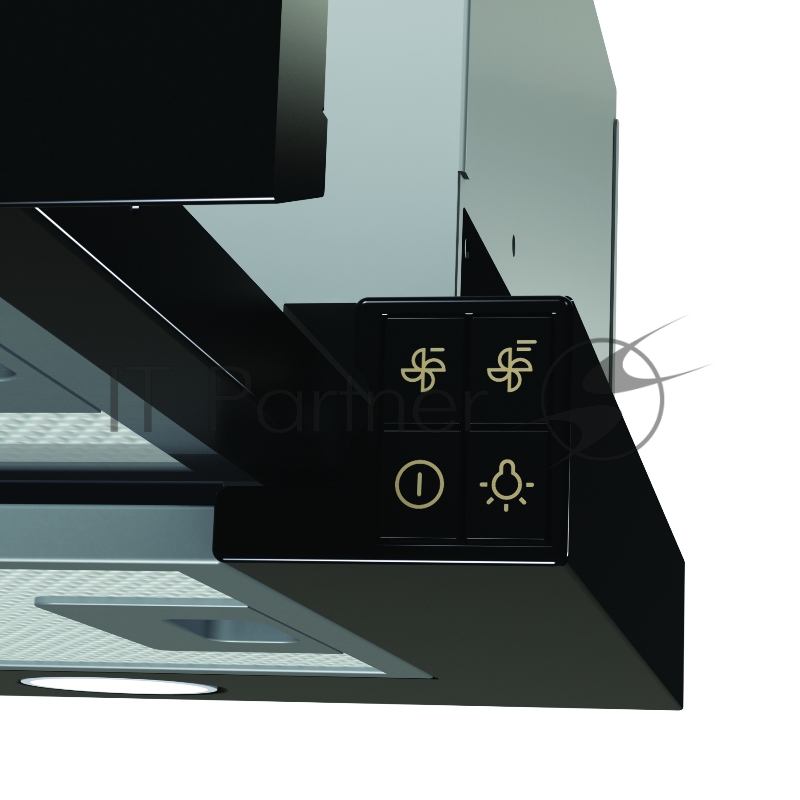 Вытяжка встраиваемая Gorenje BHP62CLB антрацит управление: кнопочное (1 мотор)