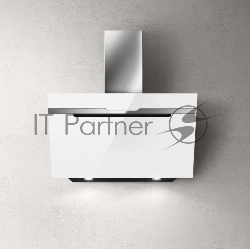 Вытяжка наклонная ELICA MAJESTIC WH/A/90 / 1200 куб.м., сенсорное управление, белое стекло