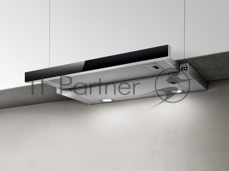 Встраиваемая вытяжка ELICA ELITE 26 IX/A/60/VT / 60 см, электронное управление, 900 куб. м. , серая+черное стекло