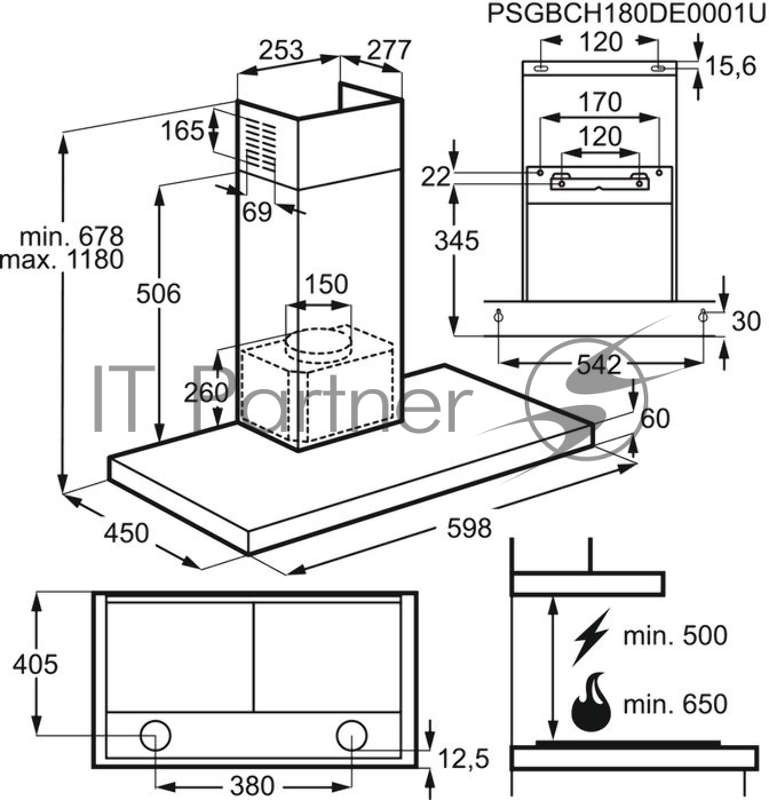 Вытяжка Electrolux LFT416X