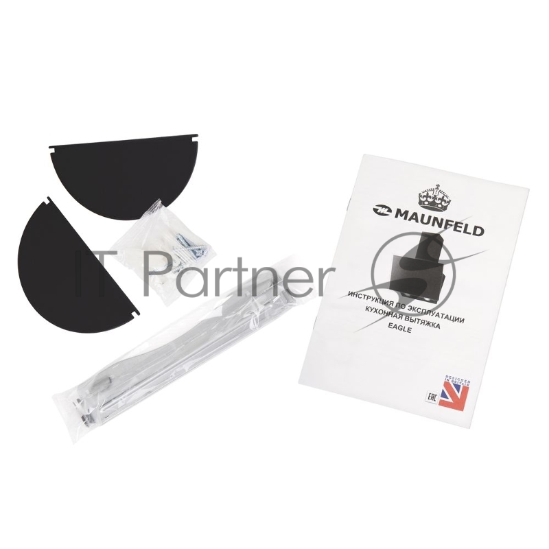 Вытяжка каминная Maunfeld Eagle 60 черный стекло управление: сенсорное (1 мотор)