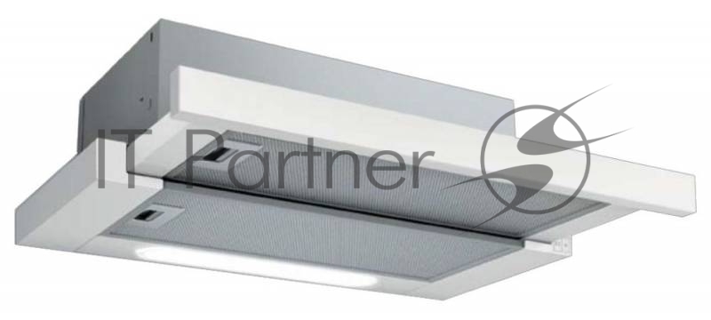 Вытяжки встраиваемая JET AIR AURORA LX/WH/F/50/ 50 см, 650м3, кнопочное управление, белая