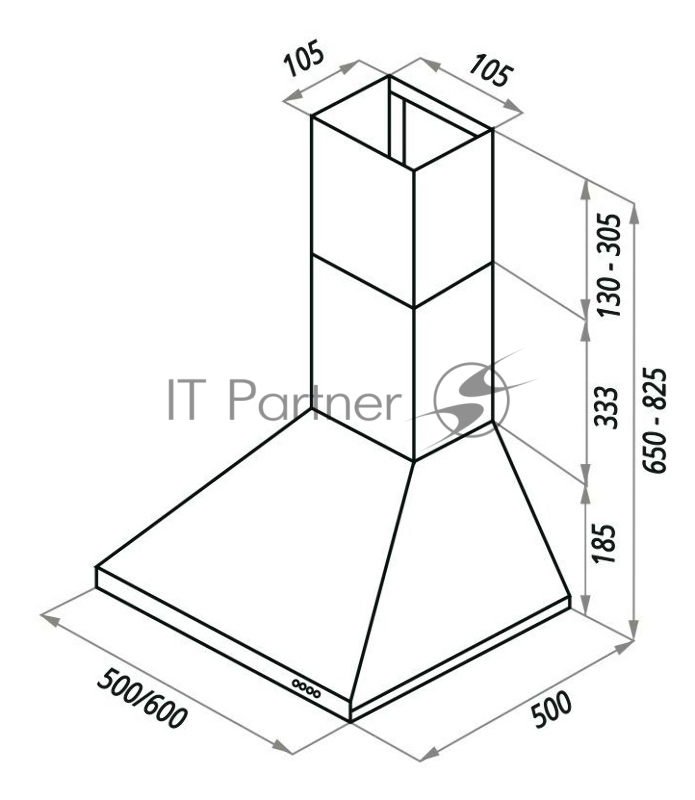Вытяжка MAUNFELD AIRE 50 Белый