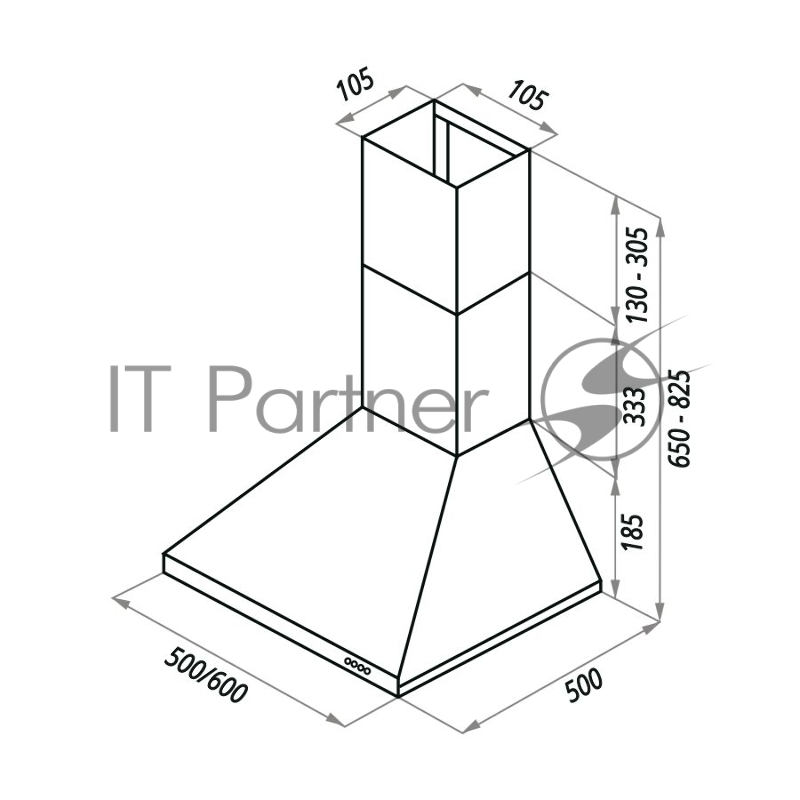 Вытяжка MAUNFELD AIRE 50 Белый