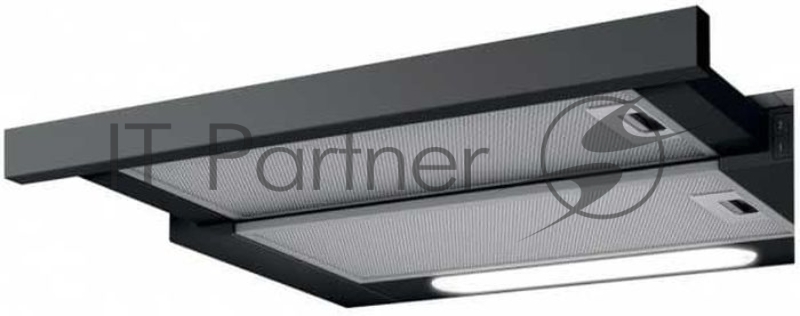 Встраиваемые вытяжки ELICA Встраиваемые вытяжки ELICA/ Встраиваемая, 50 см, кнопочное управление, 650 куб. м. , серая+черное стекло