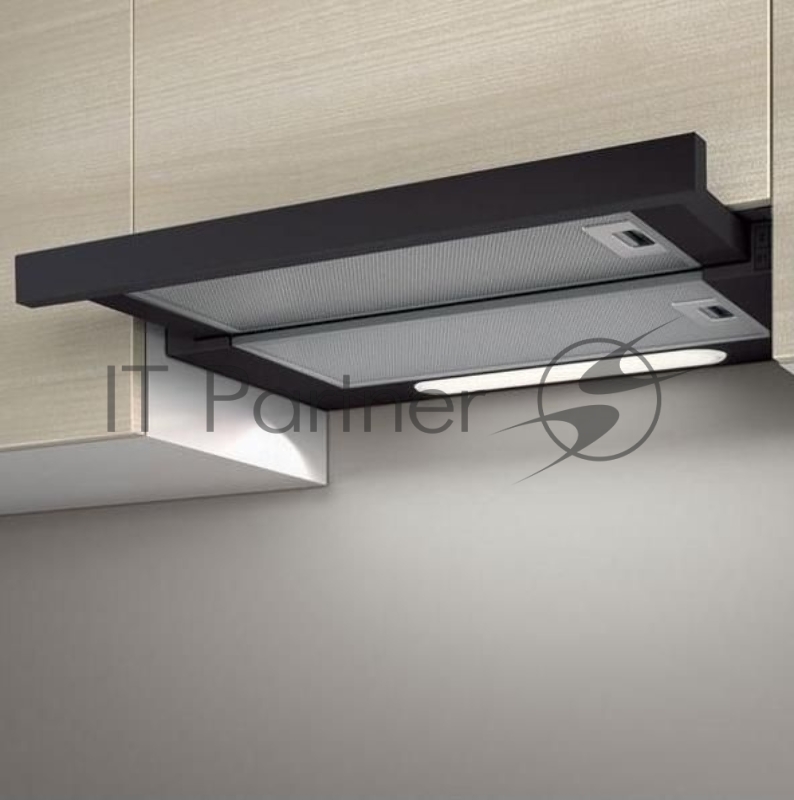 Встраиваемые вытяжки ELICA Встраиваемые вытяжки ELICA/ Встраиваемая, 50 см, кнопочное управление, 650 куб. м. , серая+черное стекло