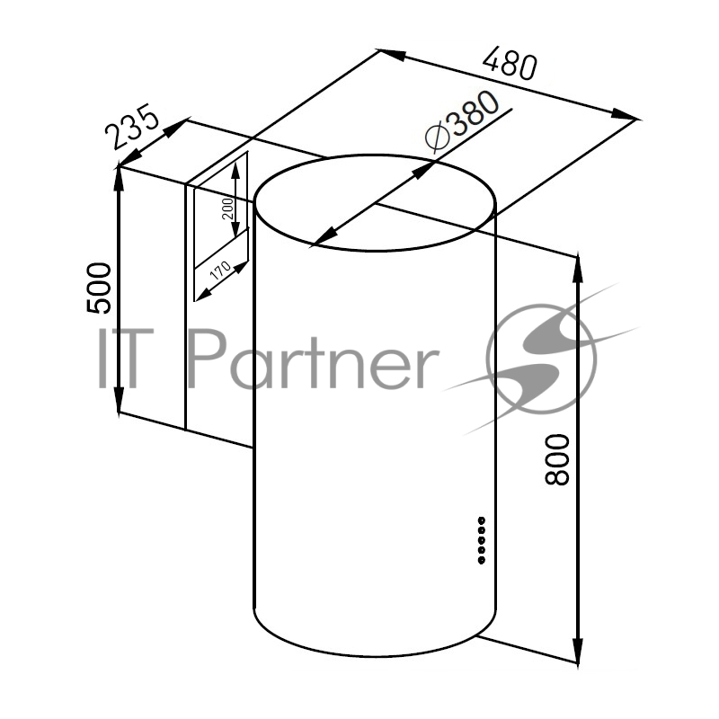 ВЫТЯЖКА MAUNFELD LEE SIDE (C) 39 BLACK
