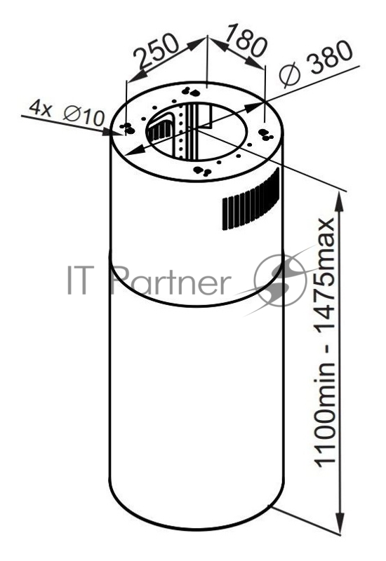 ВЫТЯЖКА MAUNFELD LEE PUSH 39 ЧЕРНЫЙ