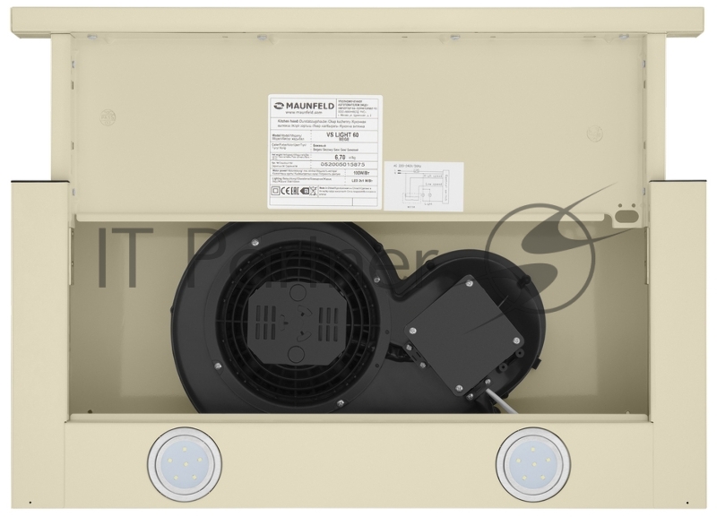 Кухонная вытяжка MAUNFELD VS Light 60 бежевый