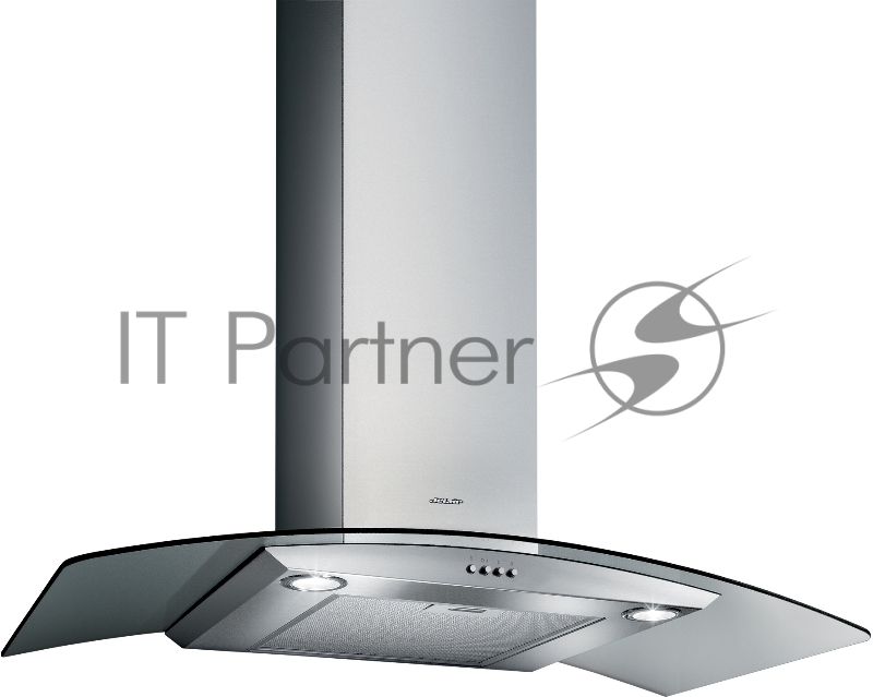 Вытяжной шкаф JET AIR TORY P 90 INX каминный пристенный, 700 куб. м/ч