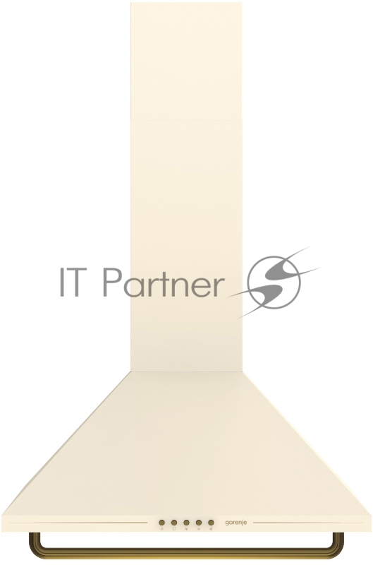 Настенная вытяжка GORENJE WHC63CLI, ширина 60 см, 650 м3/ч, Отвод воздуха и рециркуляция, цвет: слоновая кость