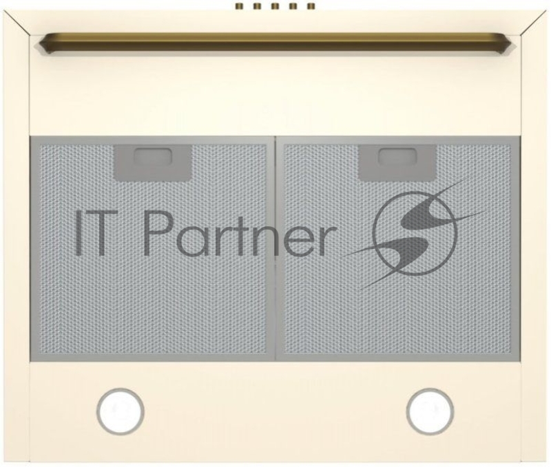 Настенная вытяжка GORENJE WHC63CLI, ширина 60 см, 650 м3/ч, Отвод воздуха и рециркуляция, цвет: слоновая кость