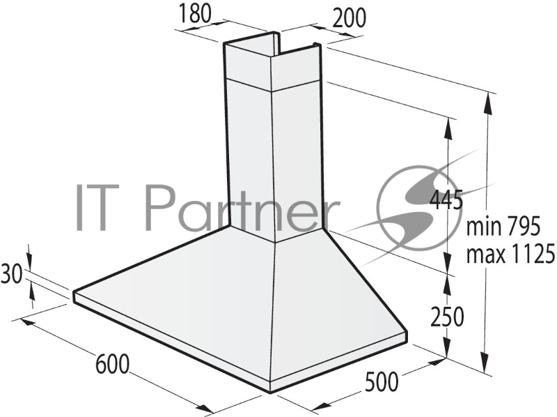 Настенная вытяжка GORENJE WHC63CLI, ширина 60 см, 650 м3/ч, Отвод воздуха и рециркуляция, цвет: слоновая кость