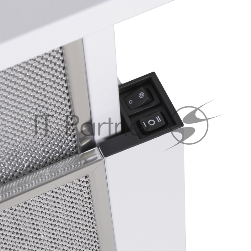 ВЫТЯЖКА HOMSair Flat 60 White ВЫТЯЖКА HOMSair Flat 60 White/ встраиваемая, колыбельное управление, 2 скорости, 520 м3/ч, до 20 м2, 45 дБ, угольный фильтр CF110 - 1 шт, ШхВхД: 500х176х280 мм, белый цвет