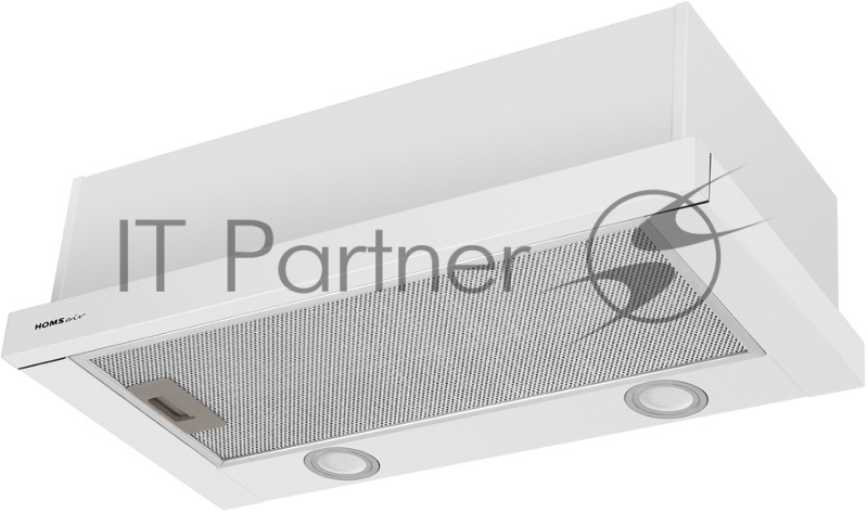ВЫТЯЖКА HOMSair Flat 50 White ВЫТЯЖКА HOMSair Flat 50 White/ встраиваемая, кнопочное управление, 2 скорости, 520 м3/ч, до 20 м2, 45 дБ, угольный фильтр CF110 - 1 шт, ШхВхД: 500х176х280 мм, белый цвет