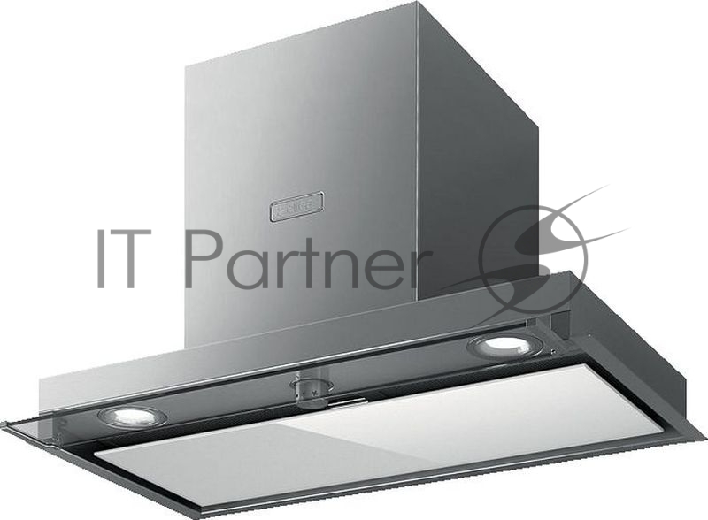 Вытяжка ELICA BOX IN PLUS IXGL/A/60-PRF0097795A / Декоративный дизайн, 60 см, 1000 куб.м., механическое поворотное управление, нержавеющая сталь+белое стекло