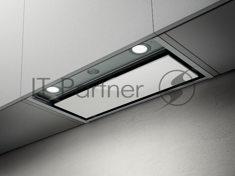 Вытяжка ELICA BOX IN PLUS IXGL/A/60-PRF0097795A / Декоративный дизайн, 60 см, 1000 куб.м., механическое поворотное управление, нержавеющая сталь+белое стекло