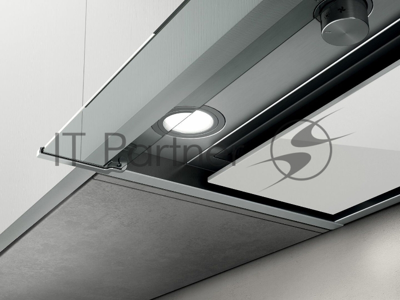 Вытяжка ELICA BOX IN PLUS IXGL/A/60-PRF0097795A / Декоративный дизайн, 60 см, 1000 куб.м., механическое поворотное управление, нержавеющая сталь+белое стекло