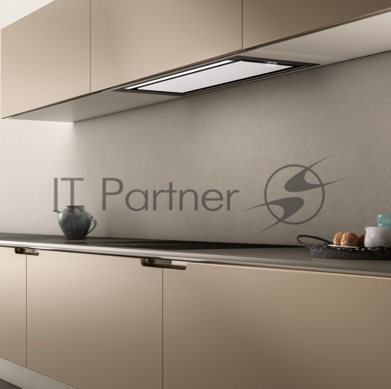 Встраиваемая вытяжка ELICA 60 см, 1300 куб.м., электронное управление, нержавеющая сталь+белое стекло