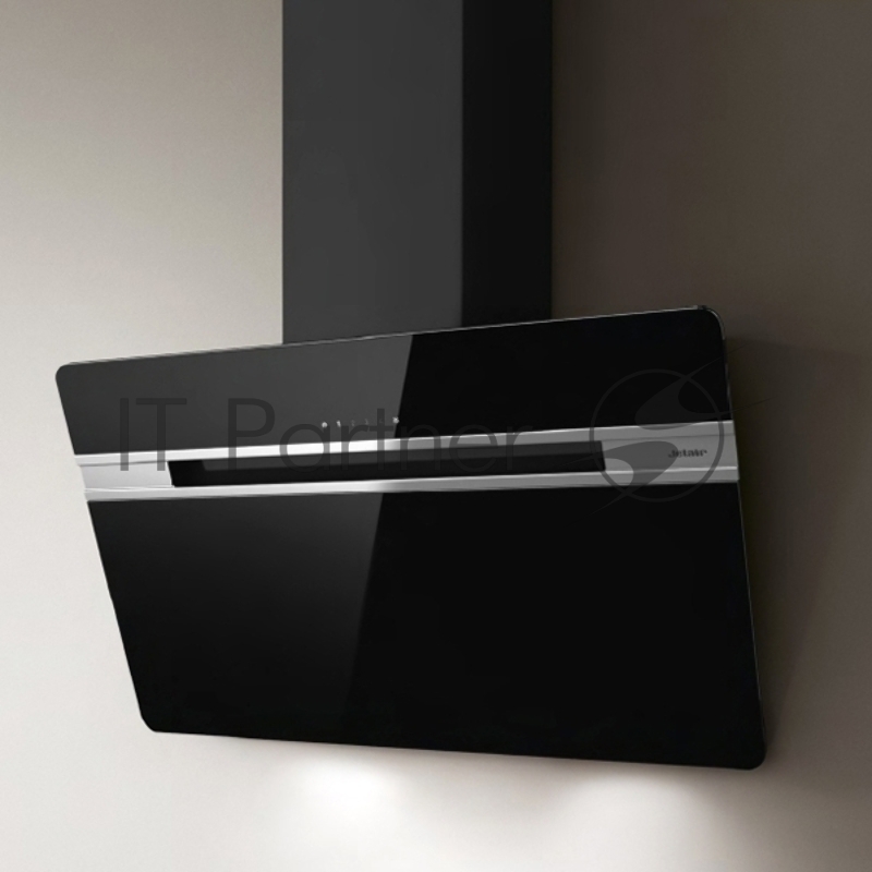 Вытяжка JET AIR VIKI BL 60 A-PRF0111475B наклонная, 60 см, отвод, рециркуляция, 1000 м3/ч, черное стекло