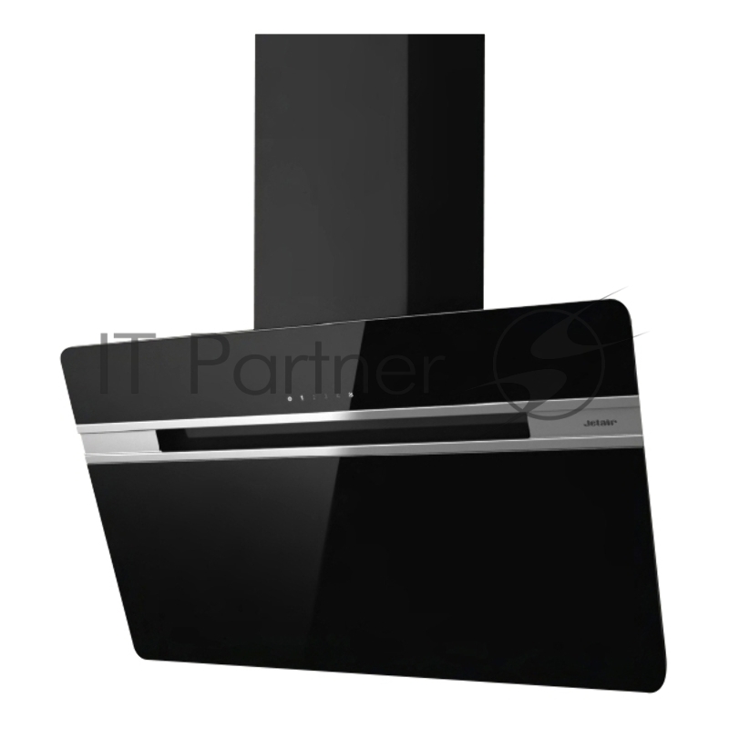 Вытяжка JET AIR VIKI BL 60 A-PRF0111475B наклонная, 60 см, отвод, рециркуляция, 1000 м3/ч, черное стекло