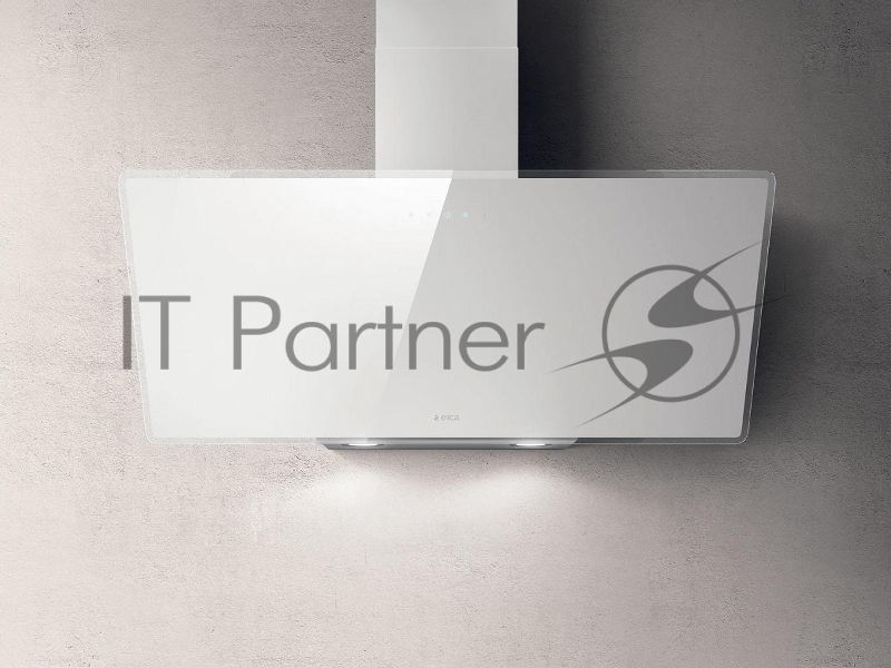 Наклонная вытяжка ELICA SHIRE WH/A/90 NO PLUG-PRF0144002A, 90см, 1200 м3, сенсорное управление, белое стекло