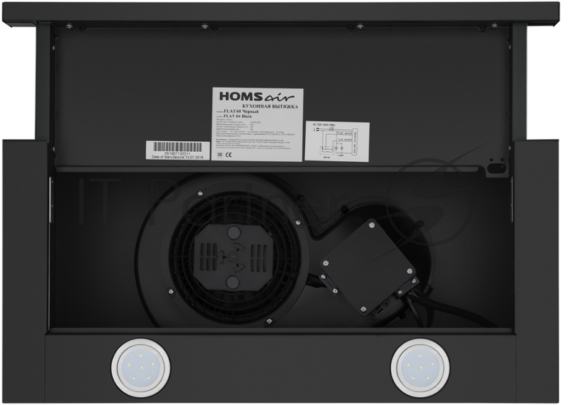 Кухонная вытяжка HOMSair FLEET 60 черный