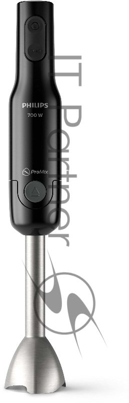 Погружной блендер Philips HR2543/90, 700Вт, 1 скорость, турбо режим, стакан для взбивания, венчик, измельчитель, цвет черный