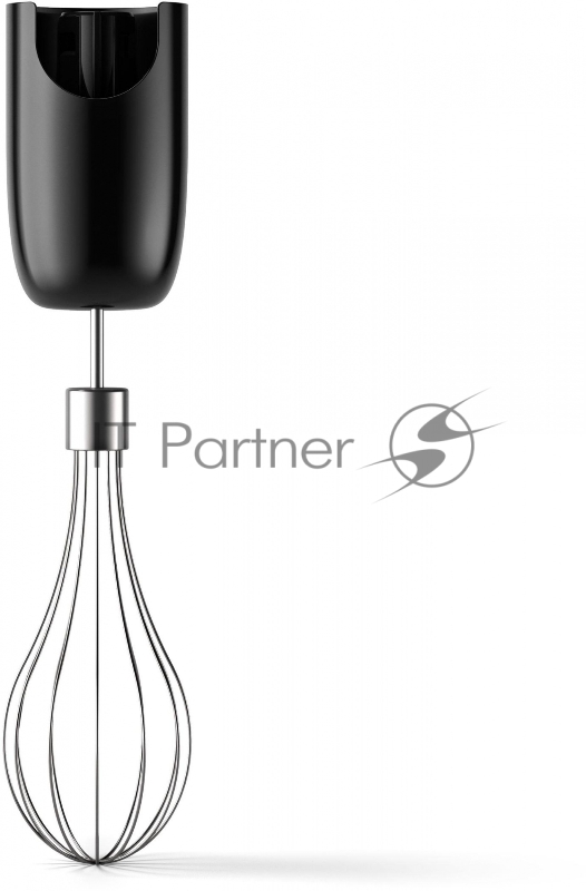 Погружной блендер Philips HR2543/90, 700Вт, 1 скорость, турбо режим, стакан для взбивания, венчик, измельчитель, цвет черный