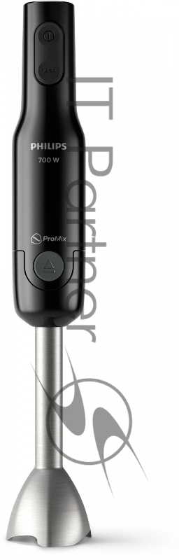 Погружной блендер Philips HR2543/90, 700Вт, 1 скорость, турбо режим, стакан для взбивания, венчик, измельчитель, цвет черный