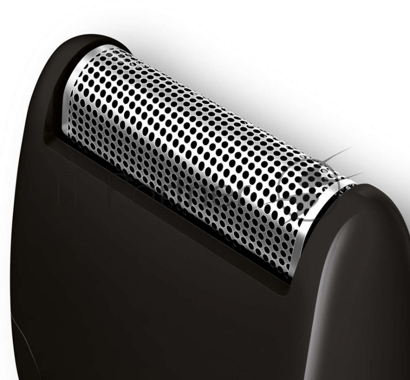 Машинка для стрижки Philips Компактный триммер для бороды, работа от батареек, в комплекте 3 гребня (1-3-5мм), насадка-бритва, батарея типа AA, щеточка для очистки. Цвет черный.